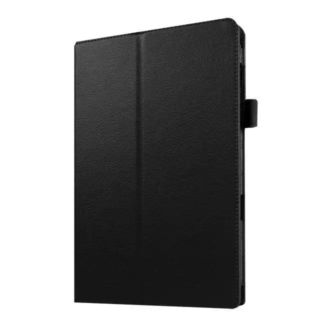 Черный Личи из искусственной кожи чехол подставка Тонкий чехол для Asus Zenpad 8,0 Z380 Z380C Z380KL чехол 8,0 дюймов планшетный ПК - Цвет: Черный