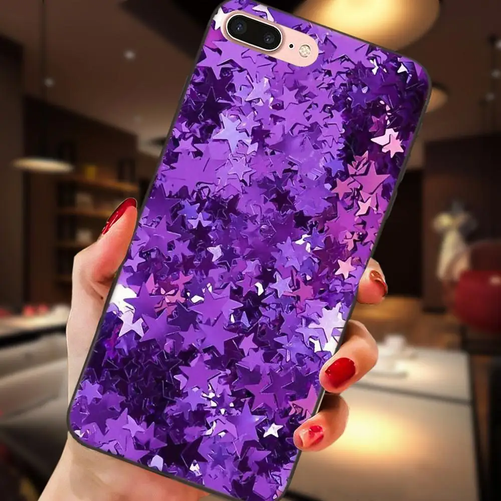 as picture Прекрасный Фиолетовый Блеск для Galaxy C5 C7 J1 J2 J3 J330 J5 J6 J7 J730 Ace Core Duo Max Мини плюс премьер-профессионал ТПУ художественный чехол - Цвет: as picture
