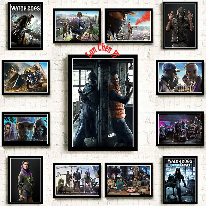 Watch_Dogs 2 бумага с покрытием плакаты стены украшения дома высокое качество принты