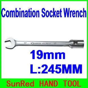 Стальной зеркальный гибкий торцевой ключ BESTIR Тайвань 18 мм инструмент для ремонта