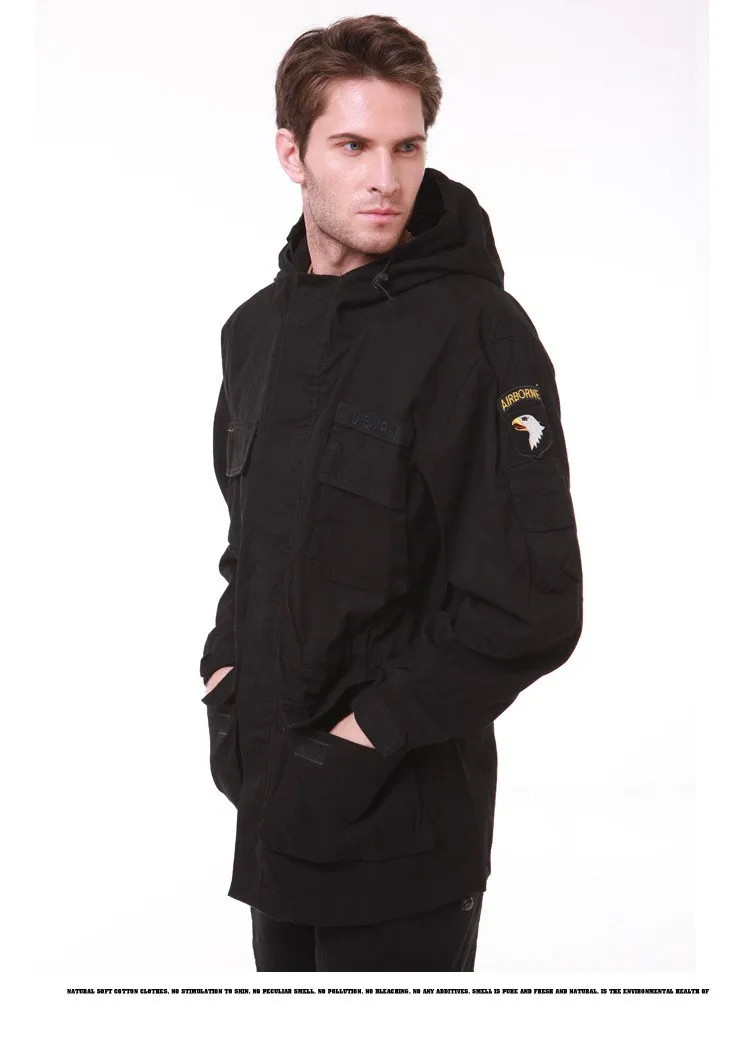 M65 мужские армии Военная униформа для девочек хлопок Брендовые куртки Air Force 101st дивизии стеганая куртка