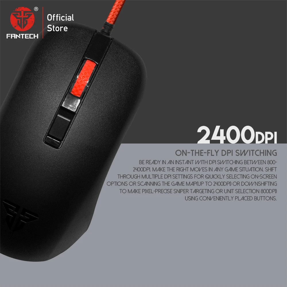 Fantech G13 Проводная игровая мышь Регулируемая 2400 dpi универсальная эргономичная мышь для мыши геймера светодиодный свет оптическая мышь USB Mause