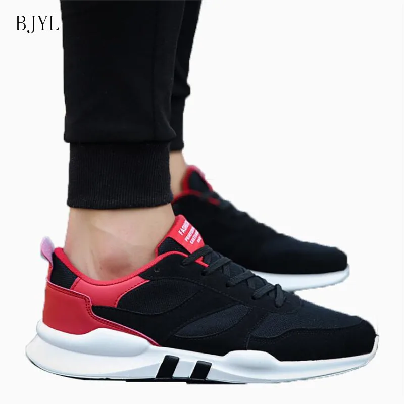 

BJYL 2019 New Spring Autumn Men Lightweight Breathable Non-slip Fashion Mixed Colors Lace up Sneaker Shoes Casual Shoes B204