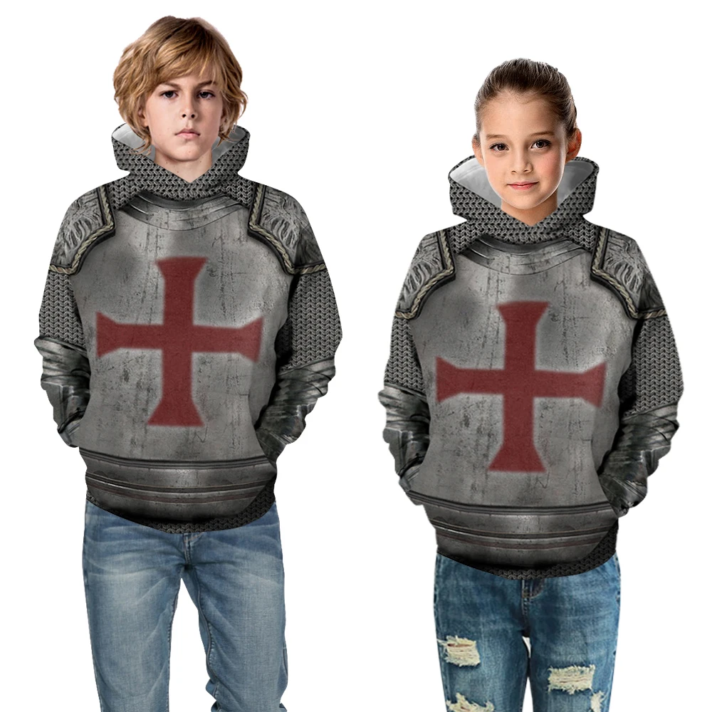 Детский Камуфляжный пуловер с капюшоном и длинным рукавом|Толстовки кофты| |