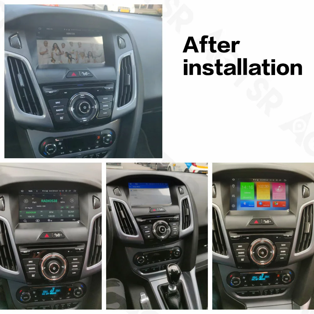 Автомобильный DVD плеер Aotsr Android 9 0 с GPS навигацией для Ford Focus 2012 2017 мультимедийный 2