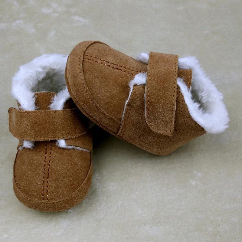 Новинка 2020 зимние теплые ботинки с мехом детские мокасины из натуральной кожи