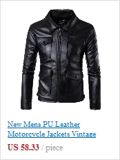 New Retro Mens Motorcycle Jacket PU Leathe Stand Collar Slim Fit Thin Lightweight Classic Biker Punk Moto Jacket Coat Size M-5XL