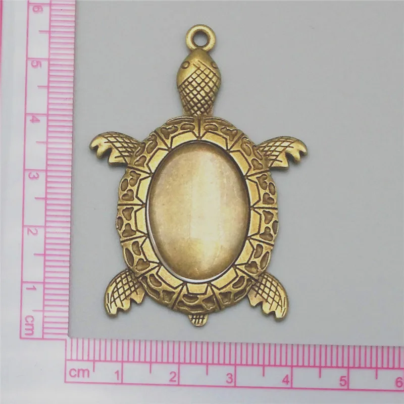 5 комплектов антикварные металлические овальные Подвески в виде морской