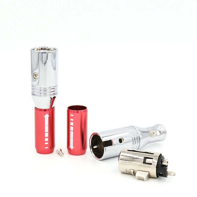 4 шт. Pailiccs штекеры XLR посеребренные Межблочные XLR jack XLR Кабельные вилки с соединительный кабель XLR
