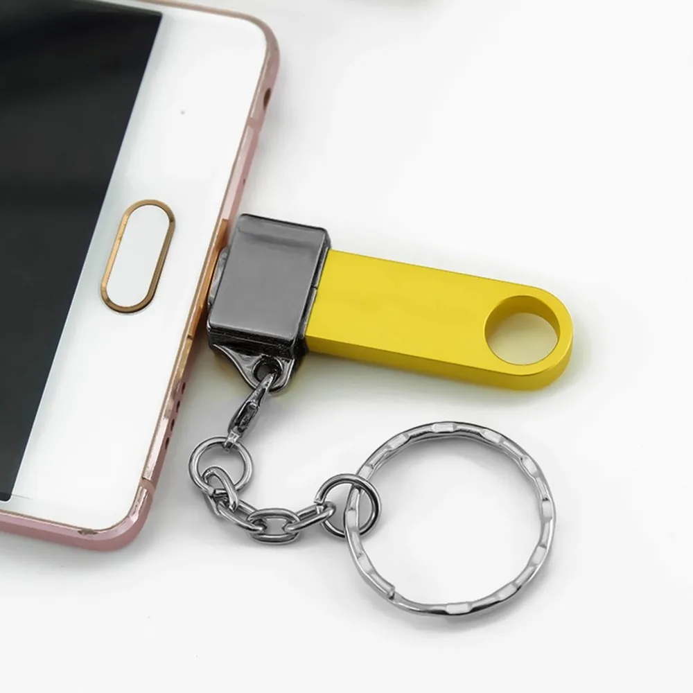 Ультра удобный металлический адаптер Type C/Micro USB для 2 0 OTG устройства Android с кольцом