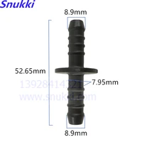 general universal auto fuel line quick connector black color plastic adapter connector adaptor rubber tube fittings 5pcs a lot