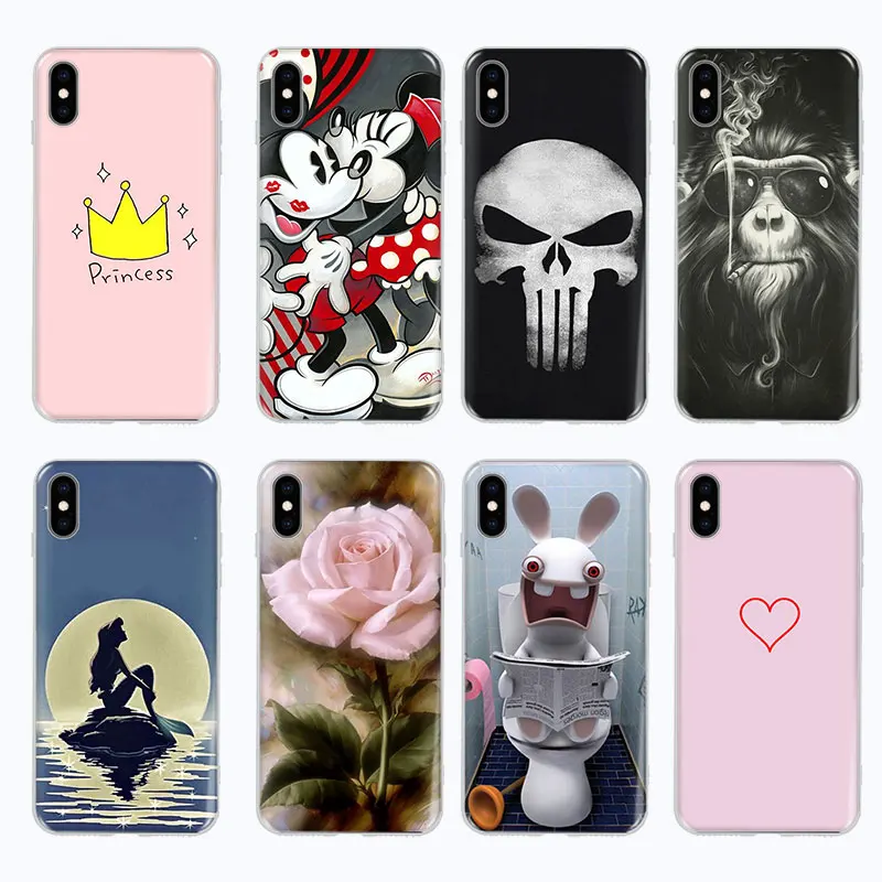 Чехол из ТПУ для iphone 7 8 6 Plus X XS Max чехол 5 5S 5SE SE XR чехлы телефонов с изображением