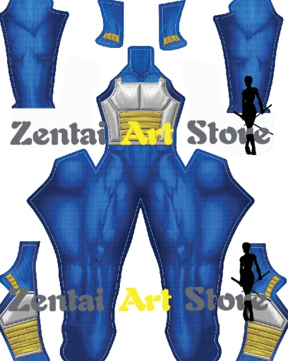 Костюм для косплея Zentai комбидресс с 3D принтом стрекозы Z Вегета супер сайян