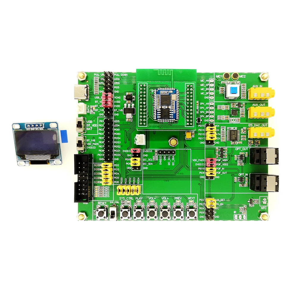 LUSYA QCC3020 QCC3034 QCC5124 QCC5125 Bluetooth макетная плата с ЖК-дисплеем sreen T0225
