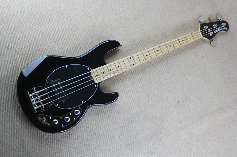 Высокое качество Черный музыкальный человек Ernie Ball Sting Ray 4 струны электрическая бас гитара
