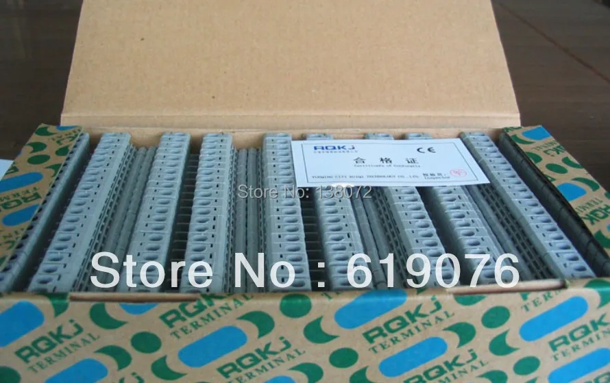 UK-3N DIN rail Terminal blocks 100 pcs/ box Phoenix type | Обустройство дома