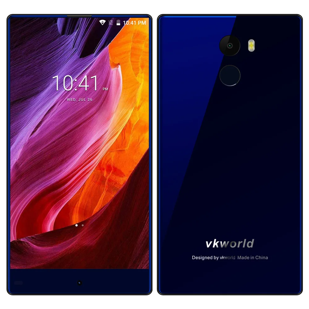 VKworld Mix Plus 4G мобильный телефон 5," полный экран 3 ГБ 32 ГБ Android7.0 MTK6737 13 МП+ 8 Мп отпечаток пальца 2850 мАч сотовые телефоны