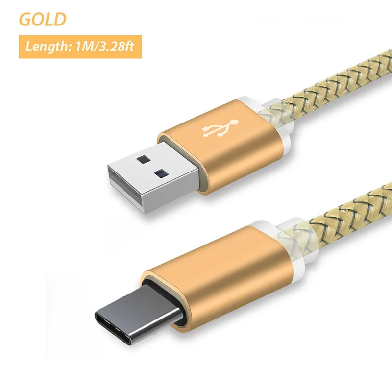 Gold 9 мм Длинный Usb C Tipo Тип C Расширенный разъем зарядный кабель для Blackview Bv9600 Bv7000/Bv8000/bv9000/bv9500 Pro кабель для зарядного устройства - Цвет: Gold