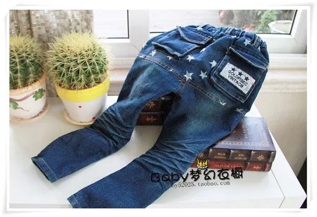 2012 new style baby boys jeans star design girls 6 pieces a lot free shipping | Детская одежда и обувь