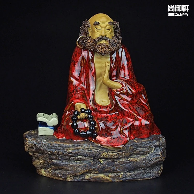 В стиле кукол Shiwan master craft boutique Керамические настольные украшения двери Будды для