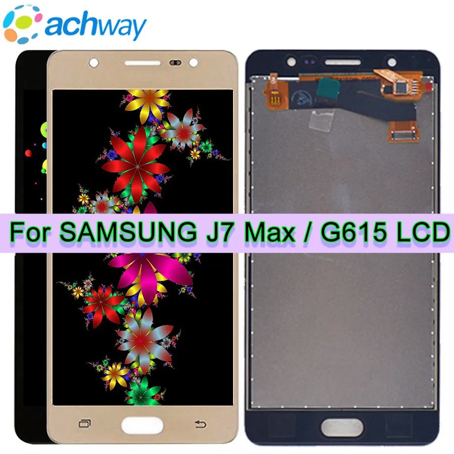 Тестовый рабочий ЖК экран для 5 7 &quotSamsung J7 MAX дисплей Сенсорная панель дигитайзер
