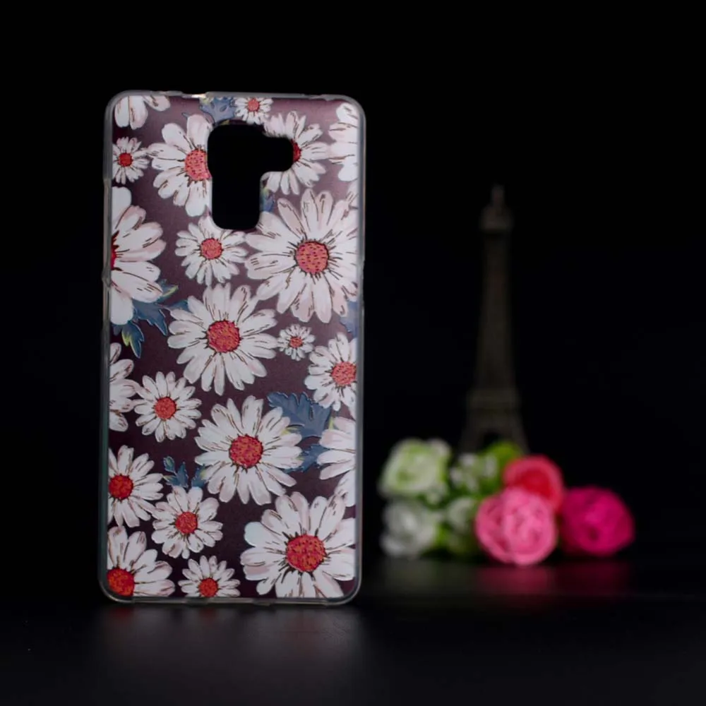 Мягкий чехол из ТПУ для Huawei Honor 7 силиконовый Honor7 рельефный с 3D принтом huawei honor