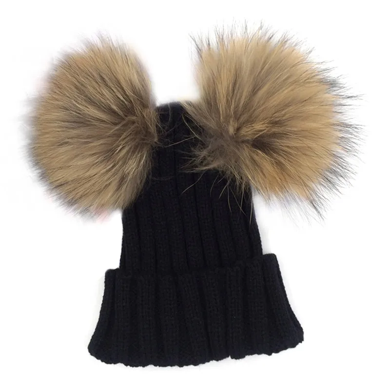 Детская зимняя шапка унисекс шапки для мальчиков и девочек шерстяные вязаные