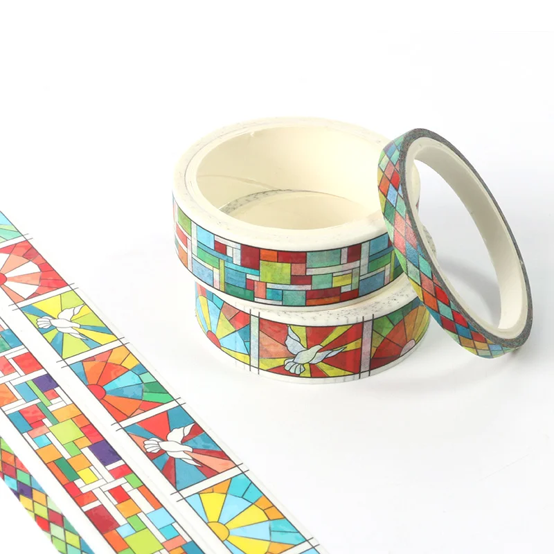 

New 3pcs colorful Geometry grid washi tape school supplies stationery tape office stationery tape
