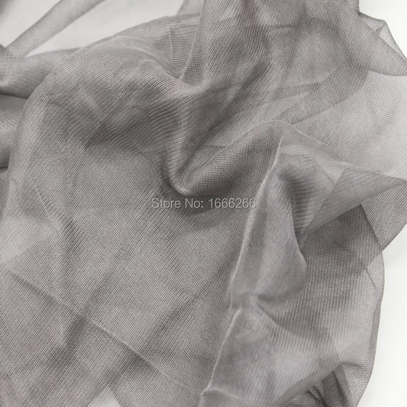 

Ultra thin woven fabric of silver fiber