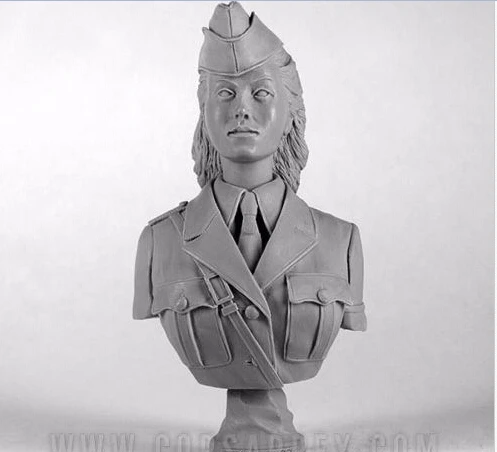 Неокрашенный комплект 1/9 военный женский полицейский офицер историческая