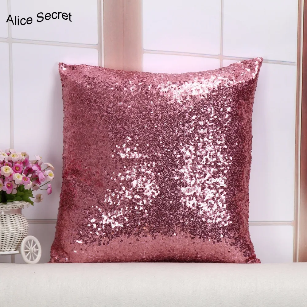 Модные блестящие двухцветные наволочки с блестками в стиле русалочка