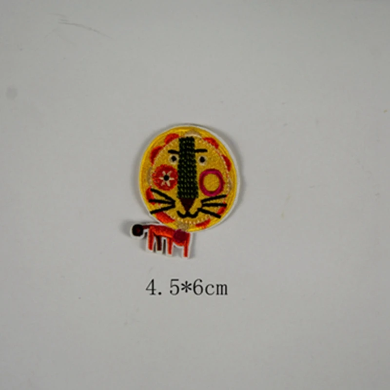 Животные Железный патч одежда вышивка аппликация|Заплатки| |