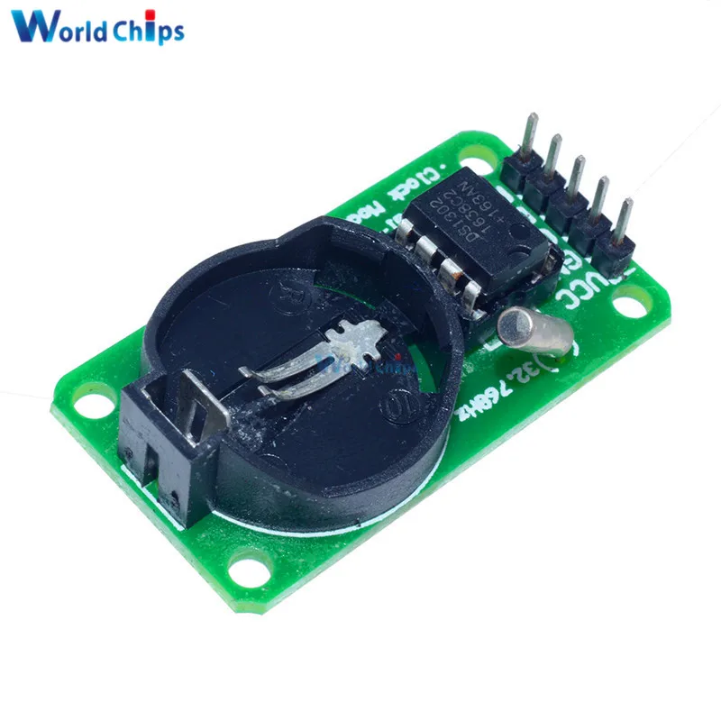 2 шт. Модуль DS1302 для часов в режиме реального времени 3 В 5 Arduino с CR2032 AVR ARM PIC SMD без