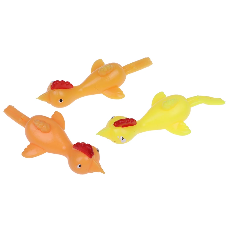 Sticky Flying Rubber Sling Shot Chicken Stretchy Finger Slingshot Toy Kids Favor Novelty Funny Toys | Игрушки и хобби