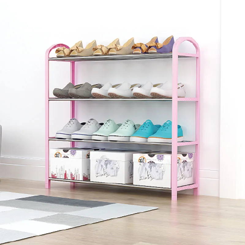 Kaidi простая 4-слойная стойка для обуви дома экономичная дверь общежития