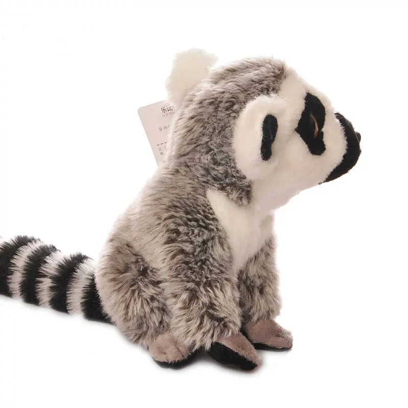 Реалистичные сидящие Lemur плюшевые игрушки мини-с большими глазами кольцо-хвостик Lemur дикие животные обезьяна Подарочная мягкая игрушка для детей