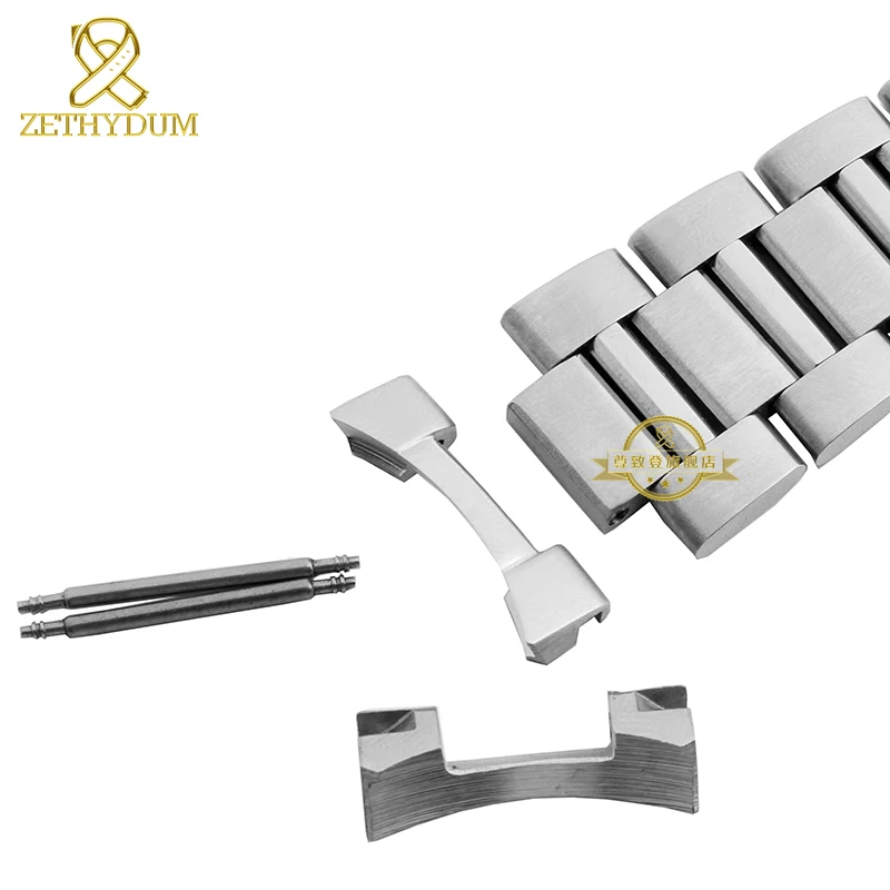 Ремешок для часов из нержавеющей стали серебристый Ширина 22 мм мужские наручные