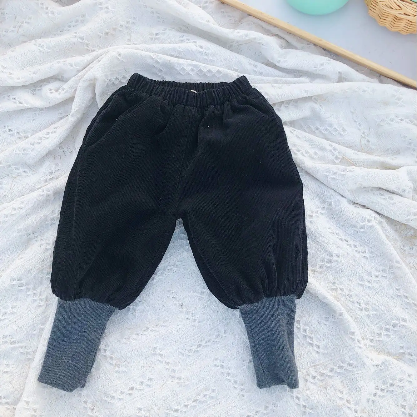 2018 Новое поступление зимние хлопковые универсальные вельветовые шаровары в