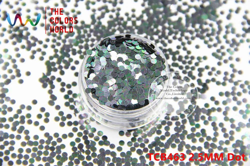 TCB463 круглые точечные узоры цвета 2 5 мм Размер блестки пайетки для дизайна ногтей