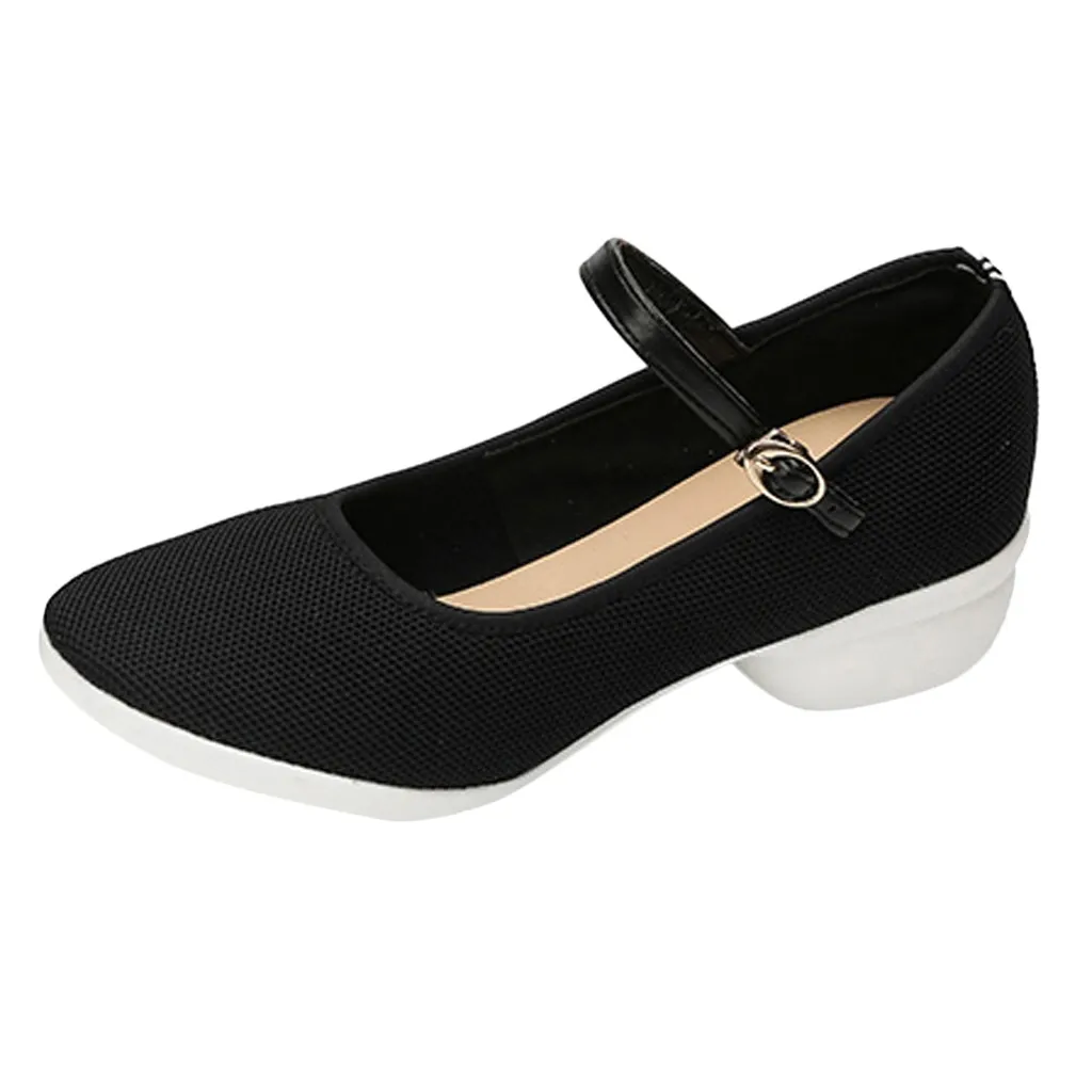 SAGACE/женская повседневная обувь из сетчатого материала на среднем квадратном