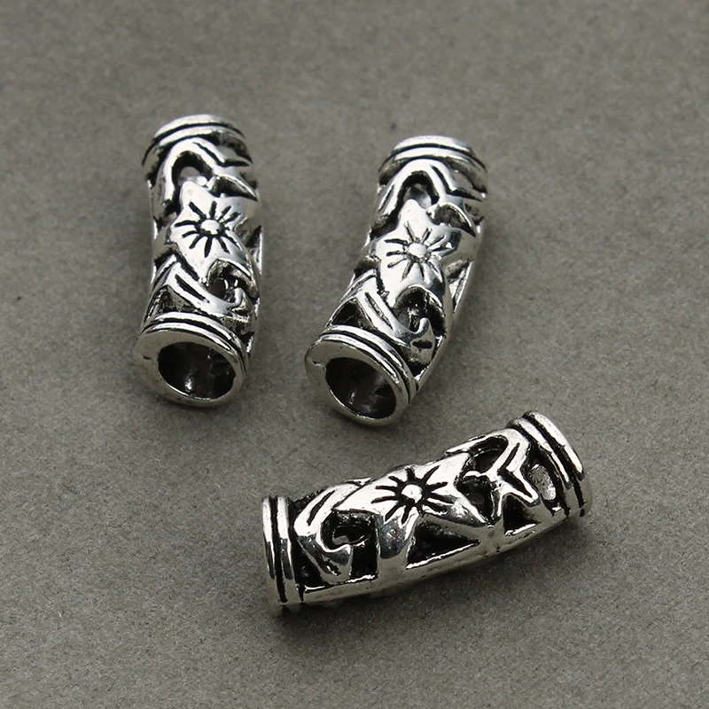 10 шт./лот цветок полые изогнутая прокладка трубки бусины ювелирные изделия