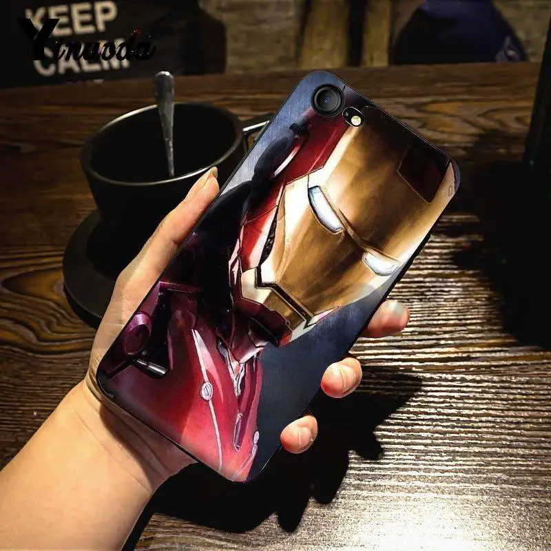 Yinuoda для iphone 7 6 X Чехол Дэдпул Железный человек Marvel Мстители чехол для телефона для iphone 11 Pro Max 7X6 6S 8 Plus 5 5S SE 5C