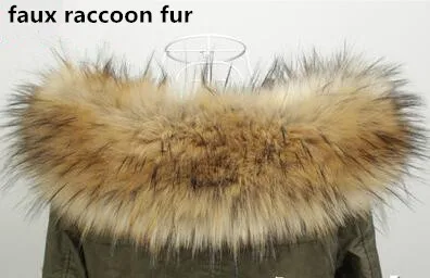 raccoon fur Женская ночная рубашка платье ночнушка из искусственного с воротником из меха лисы енота пуховик, верхняя одежда с капюшоном и воротником; зимняя шаль шарф накидка женские зимние теплые детские воротник из искусственного меха 002 - Цвет: raccoon fur