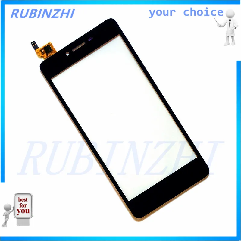RUBINZHI с клейкой лентой сенсорная панель для телефона сенсорный экран Micromax Q421 Canvas