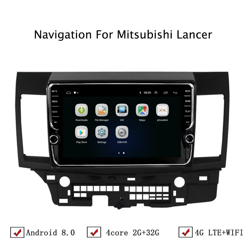 10 1 &quotAndroid 6 0/8 Автомобильная dvd-навигационная система для Mitsubishi Lancer 2007 2008 2009 2010