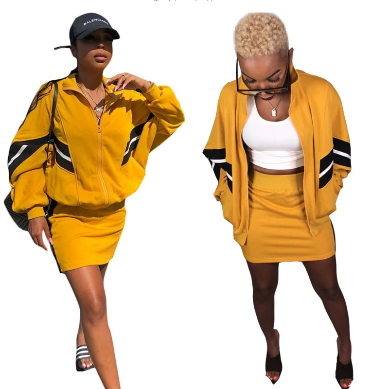 Женский осенний комплект из двух предметов женский спортивный костюм куртка на