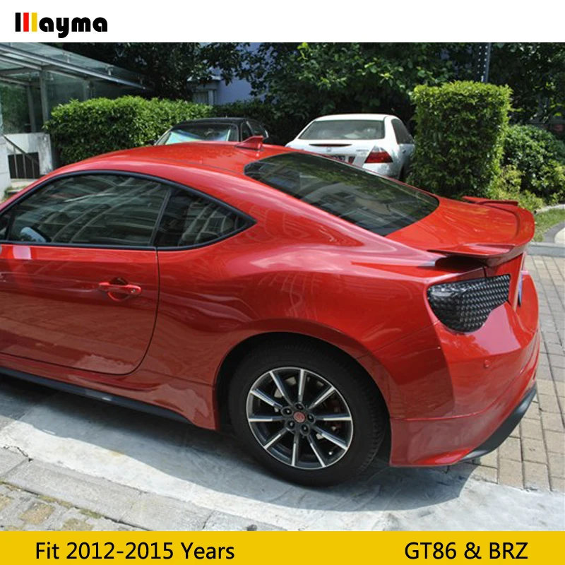 STI автостайлинг; Стекловолокно Задний спойлер багажника fro Toyota 86 для Scion GT86 2012- FRP серая Грунтовка задний спойлер крыло для subaru BRZ
