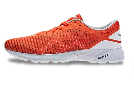 Новые оригинальные ASICS кроссовки ASICS DynaFlyte 2 Спортивная обувь для мужчин беговые мужские кроссовки Asics Gel - Цвет: Red-white
