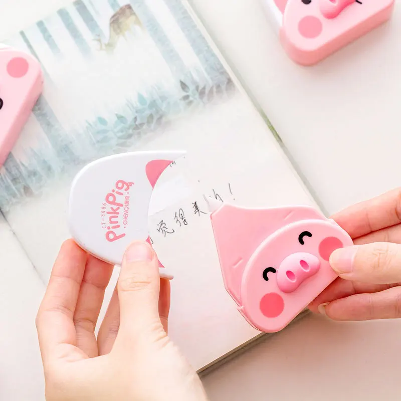 12 шт./лот креативная милая лента для коррекции поросенка/милая