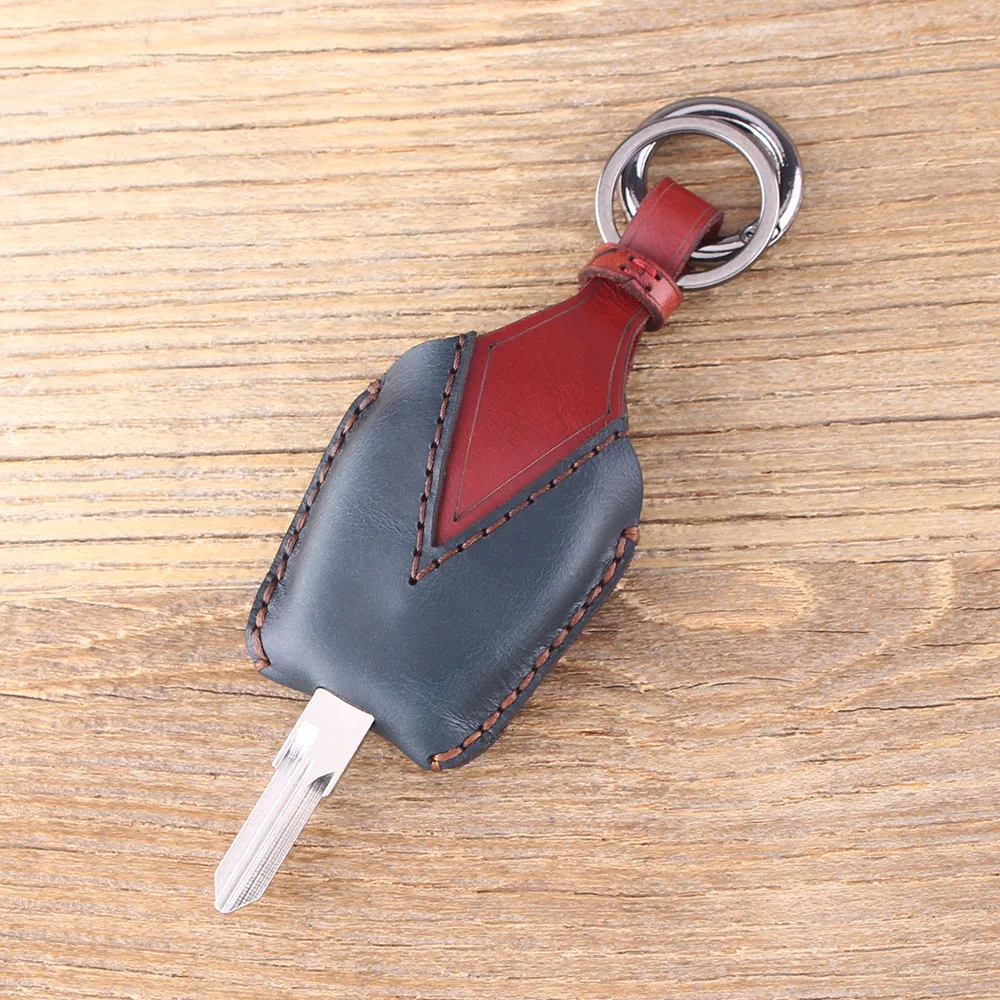 DANDKEY 2 кнопки натуральная кожа Защитный чехол для ключей Fob Renault Megane Modus Espace Laguna Duster